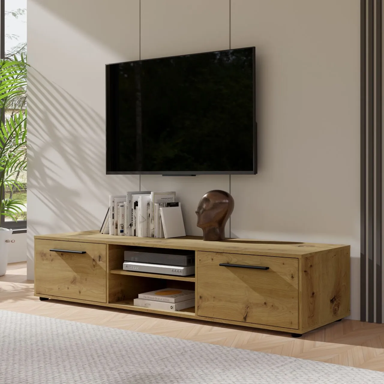 Komoda RTV MAXIS 10 dąb artisan - obrazek 5