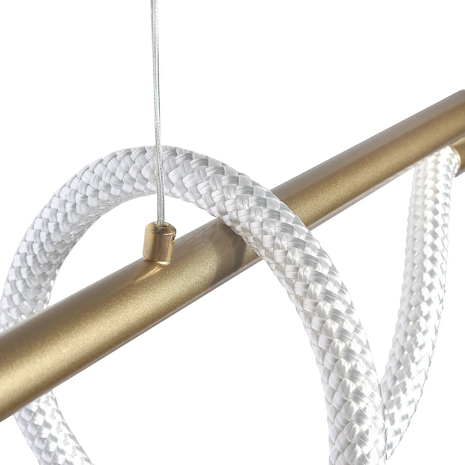 Lampa wisząca Serpente DDXZ003 55W złota - wężyk splot - obrazek 3