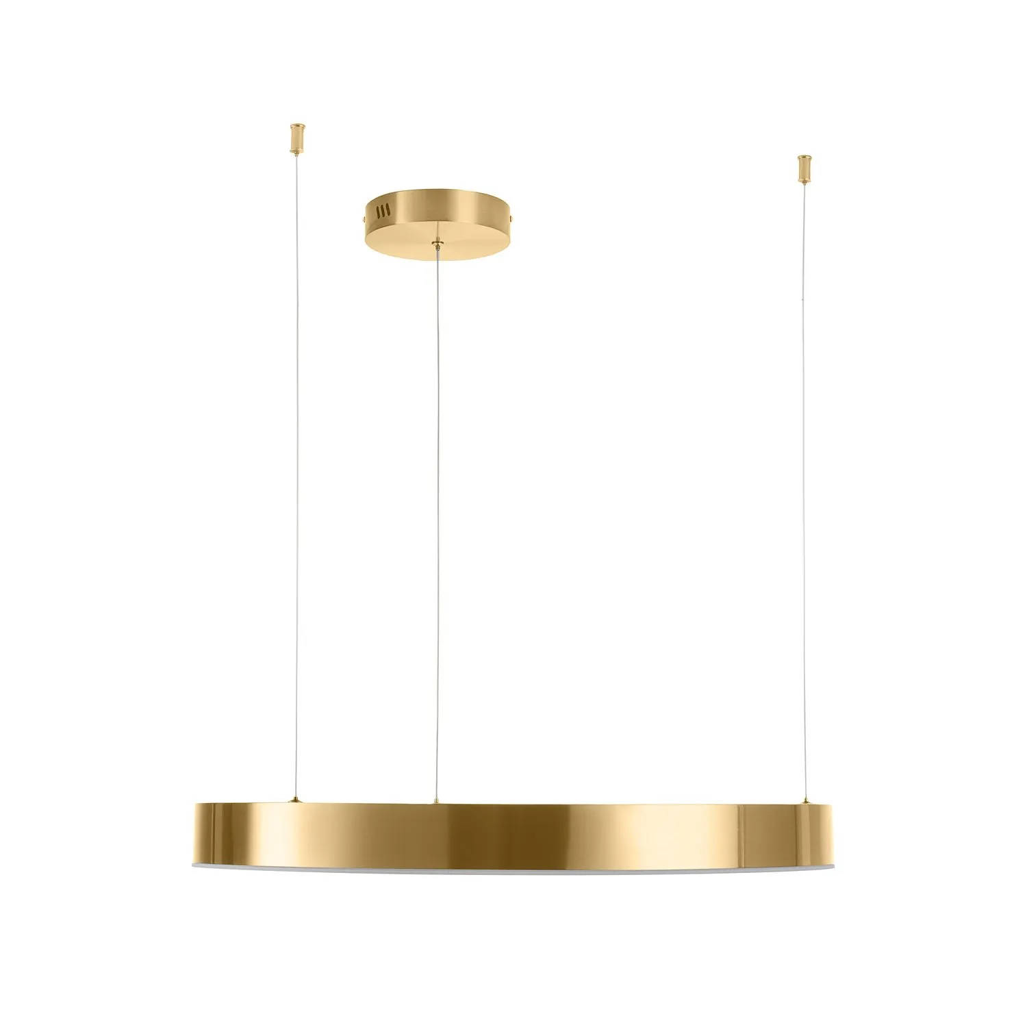 Lampa wisząca CIRCLE 60 cm - LED, ring mosiądz szczotkowany - obrazek 7