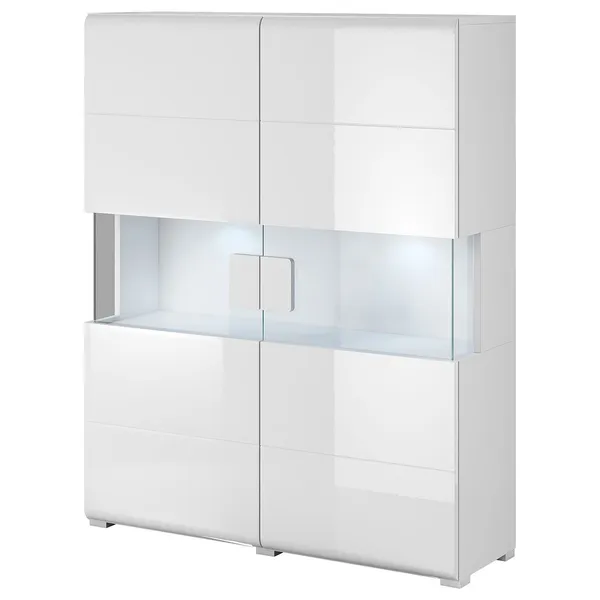 Komoda DELTO TL42 biały / biały połysk