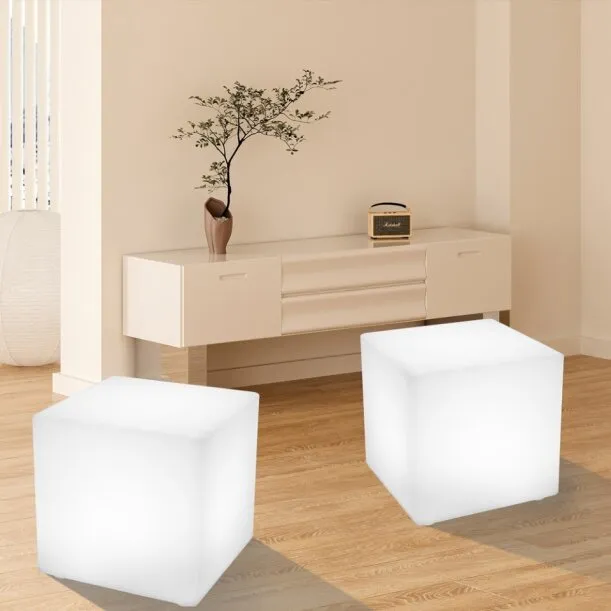 Lampa ogrodowa kostka CUBIC L LED RGBW 16 kolorów 43 cm - obrazek 2