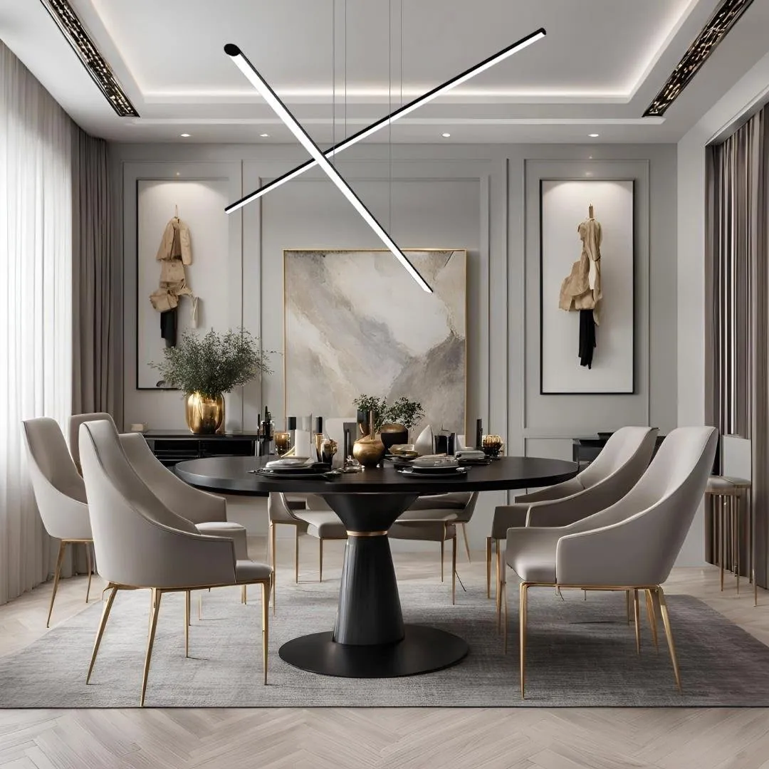 Lampa wisząca LINEA No.2PB 100cm 4k czarna Altavola Design - obrazek 4