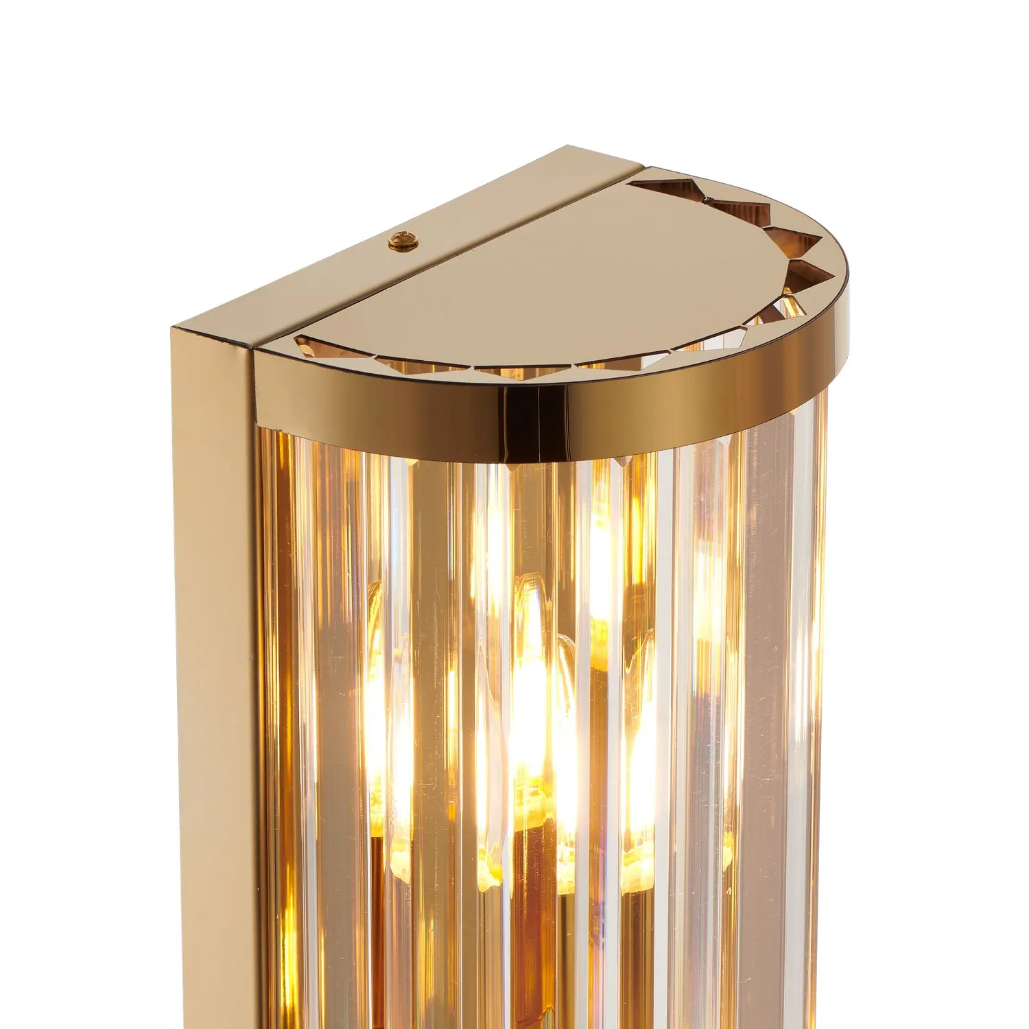 Lampa ścienna EXELLENT kryształowa złota 45 cm - obrazek 5