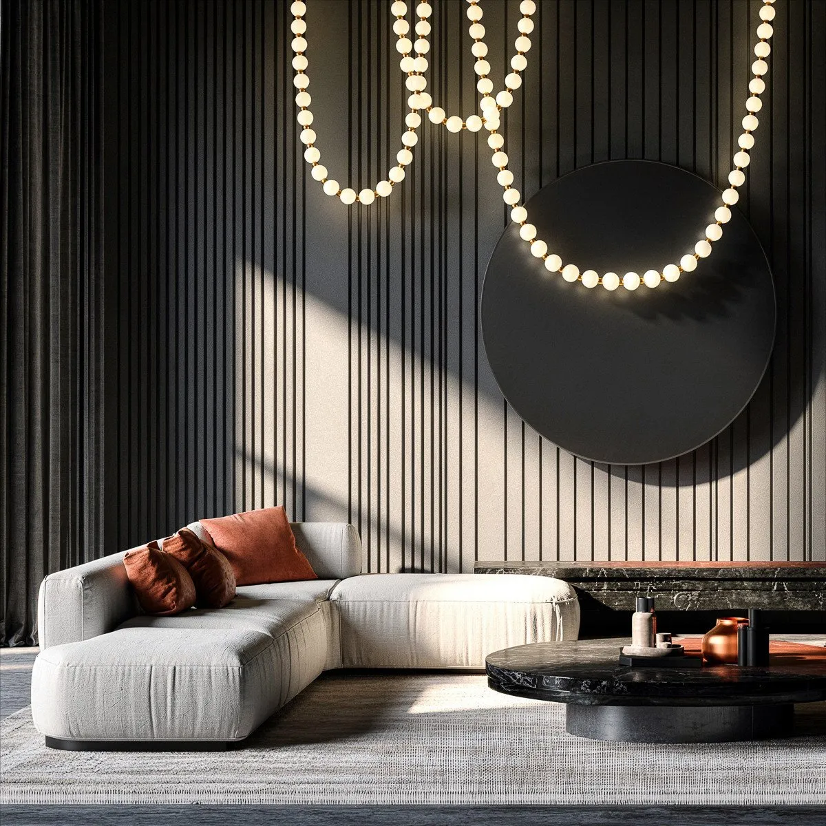 Lampa wisząca Dorado Rope 4 m złota LED CCT - obrazek 4