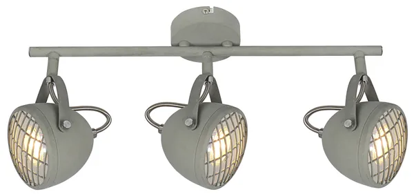 PENT LAMPA SUFITOWA LISTWA 3X50W GU10  BETONOWY SZARY
