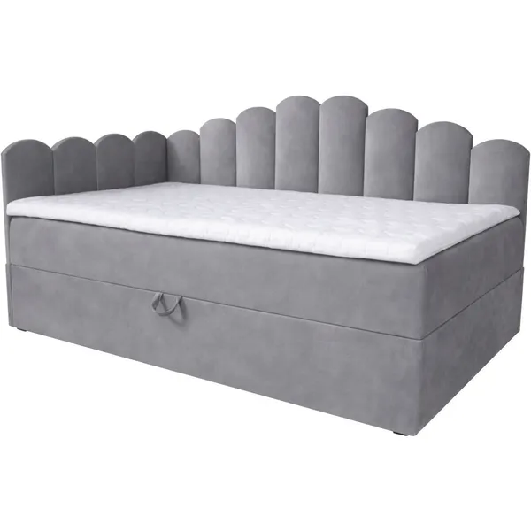 Łóżko dziecięce tapicerowane 80x160 NELA royal 115 lewe