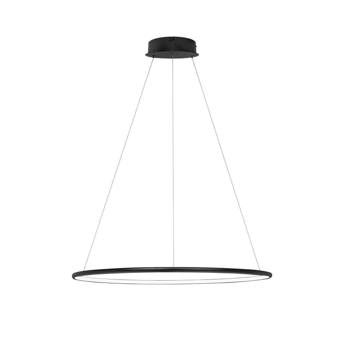 Lampa wisząca Ledowe Okręgi No.1 60cm 3k 32W czarna - obrazek 2