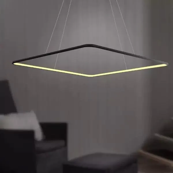 Lampa wisząca Ledowe Kwadraty No.1 40 3k czarna ściemnialna - obrazek 2
