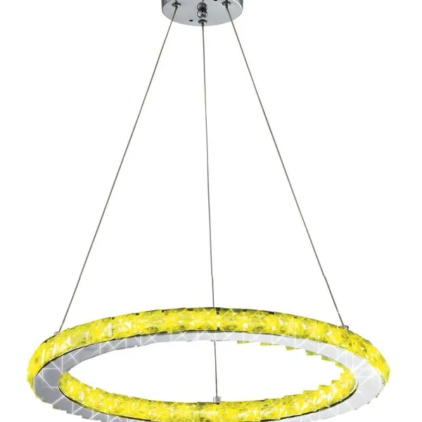 LORDS LAMPA WISZĄCA OKRĄGŁY POJEDYNCZY 40 12W LED RGB CHROM Z PILOTEM