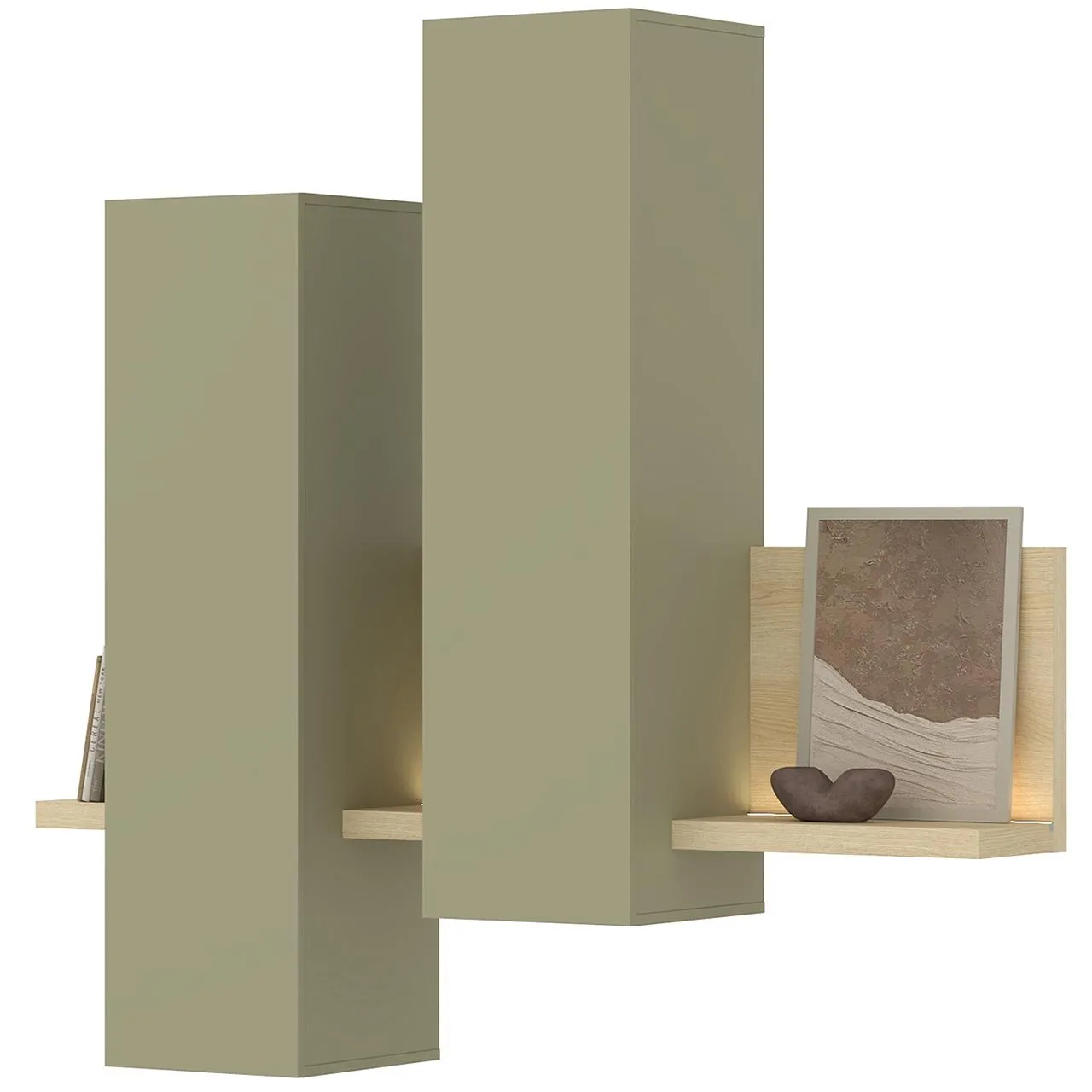 Witryna wisząca TABO BT04 dąb lindberg / eukaliptus - obrazek 4
