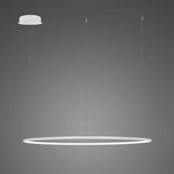 Lampa wisząca Ledowe Okręgi No.1 40 3k biała ściemnialna pająk