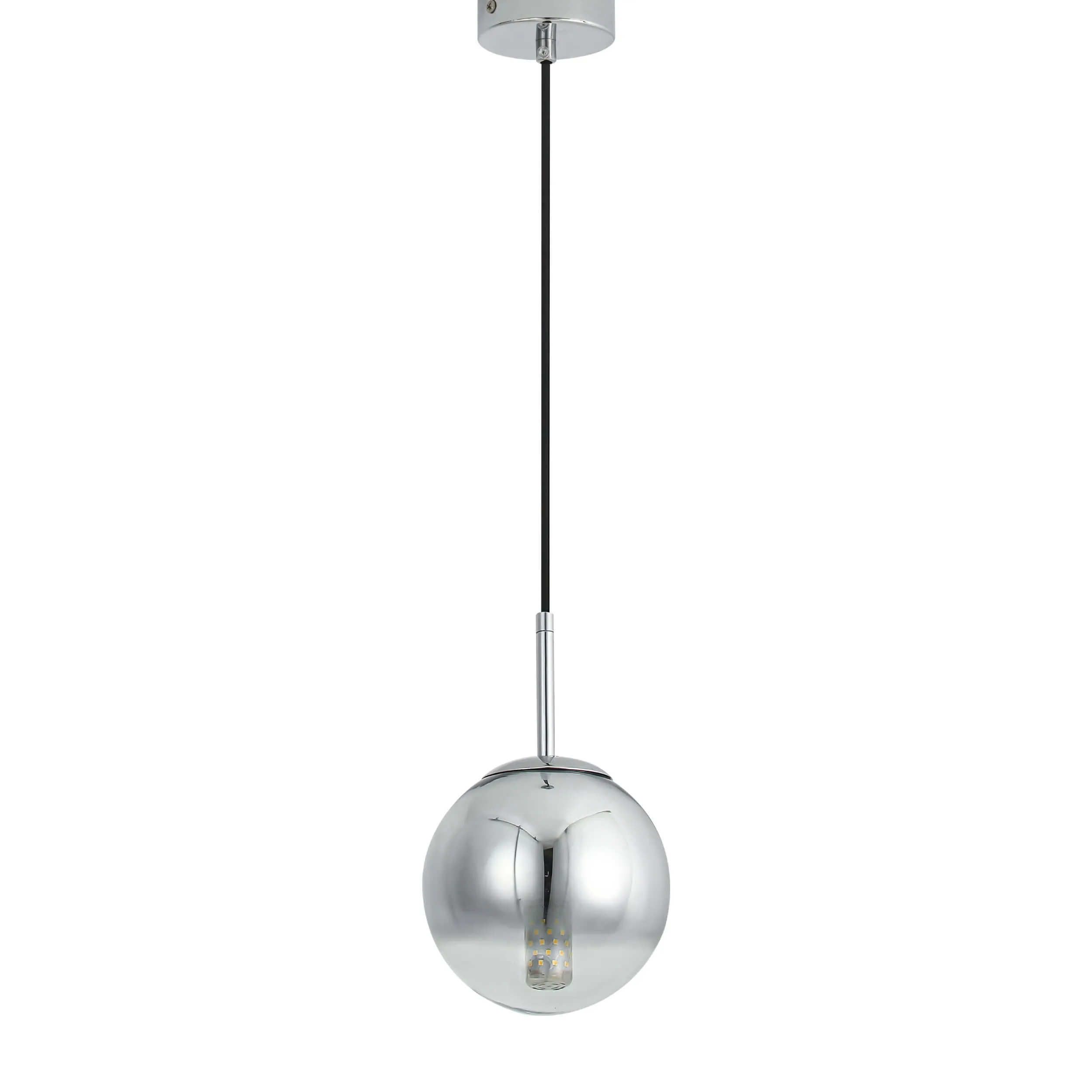 Lampa wisząca Palla chrom 1xE14 - obrazek 5