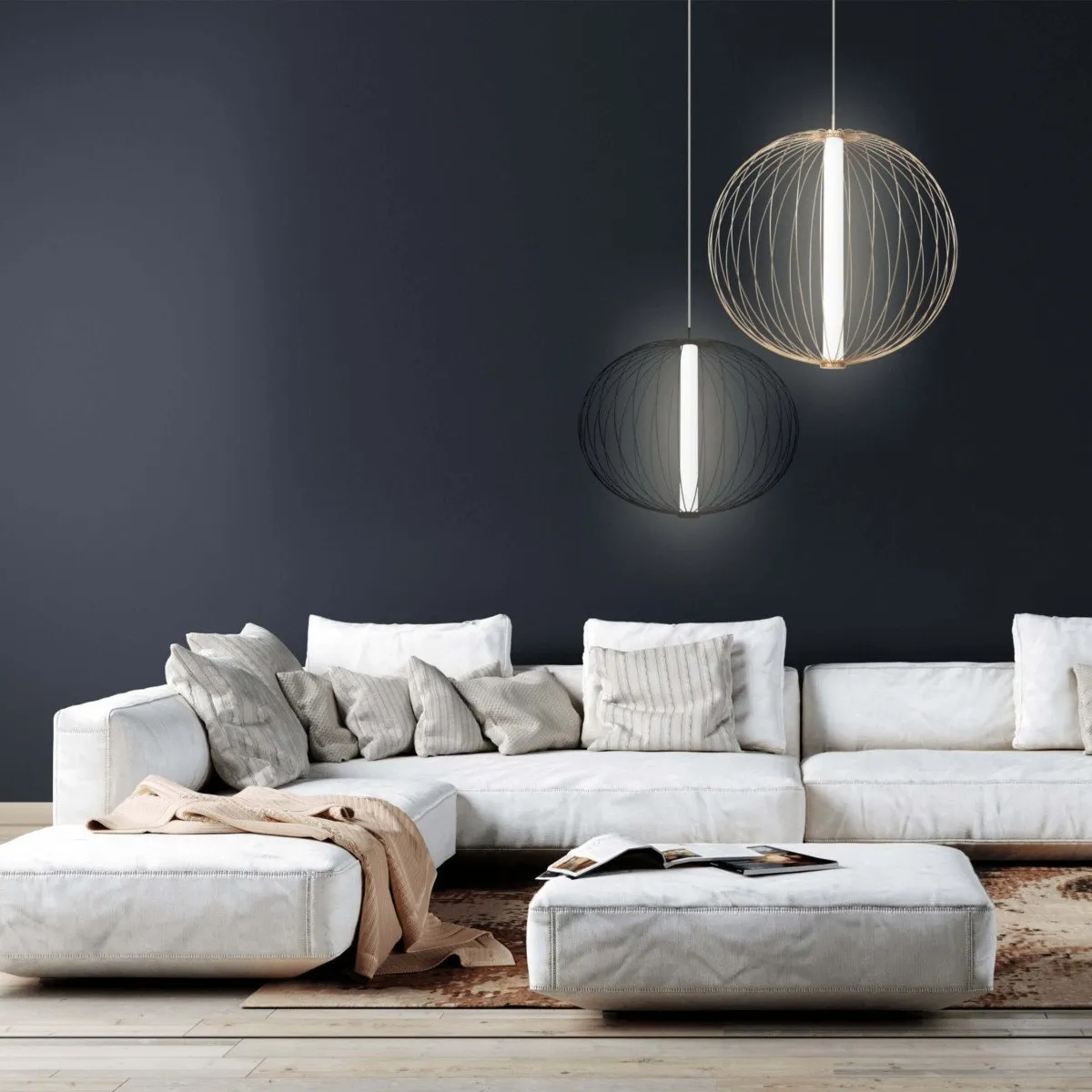 Lampa wisząca Treviso złota LED CCT - obrazek 2