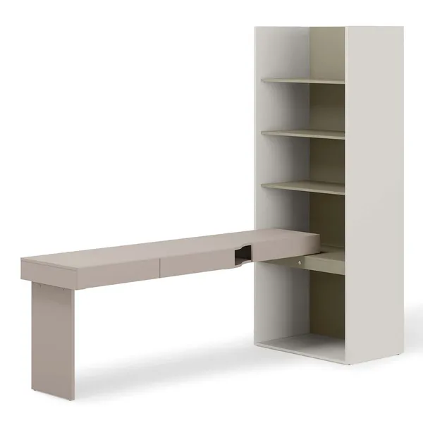 Meble młodzieżowe WOOW SET 10L szampański / clay grey / eukaliptus