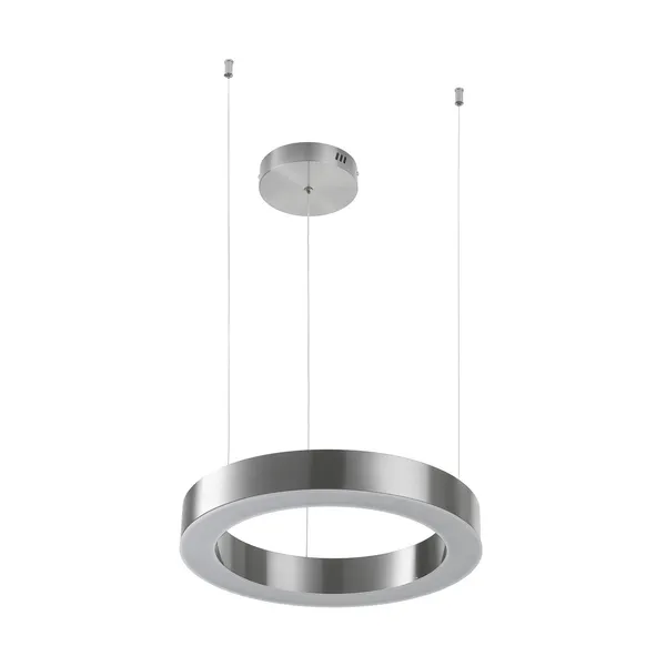 Lampa wisząca CIRCLE 40 cm - LED, ring nikiel szczotkowany