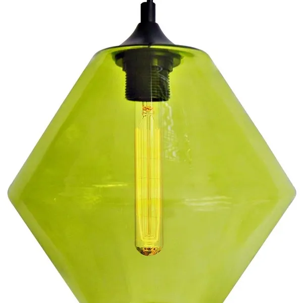 BREMEN LAMPA WISZĄCA 20 1X60W E27 KLOSZ ZIELONY + ŻARÓWKA