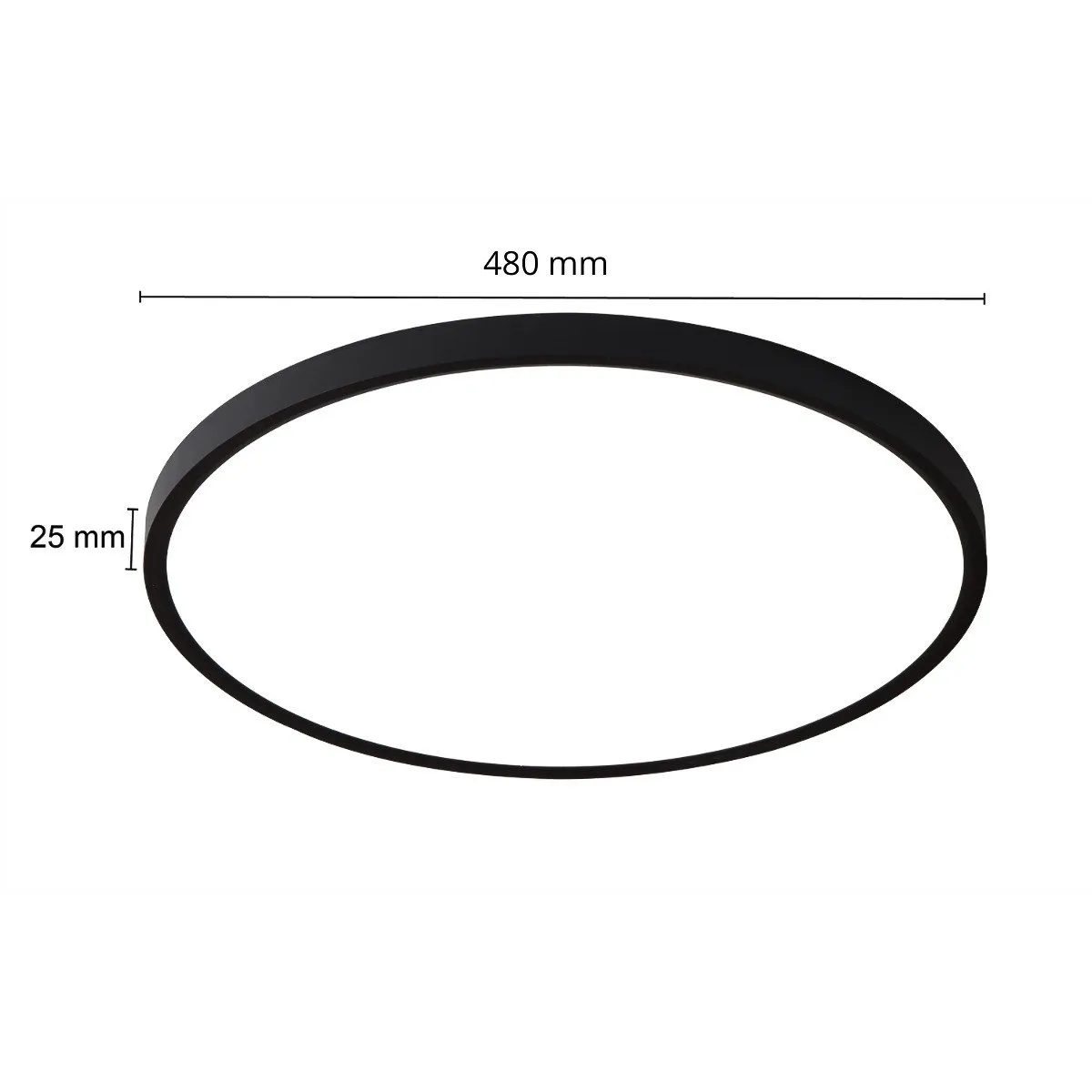 Plafon California 48 cm czarny LED CCT - obrazek 12