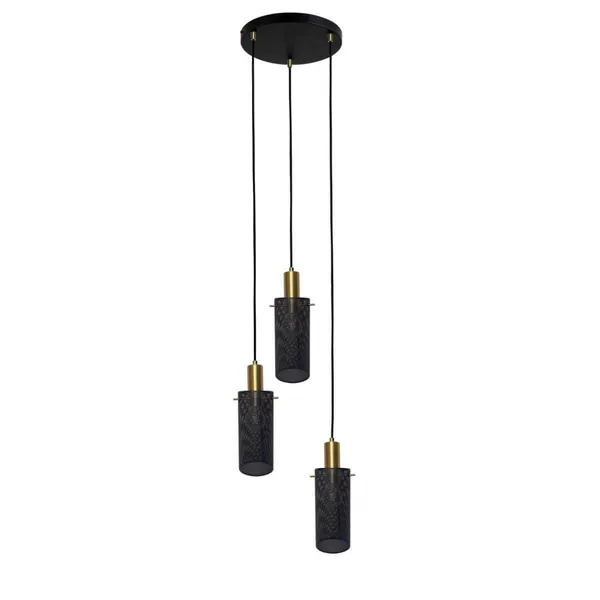 Lampa wisząca Tirana 3 czarna 3xE27