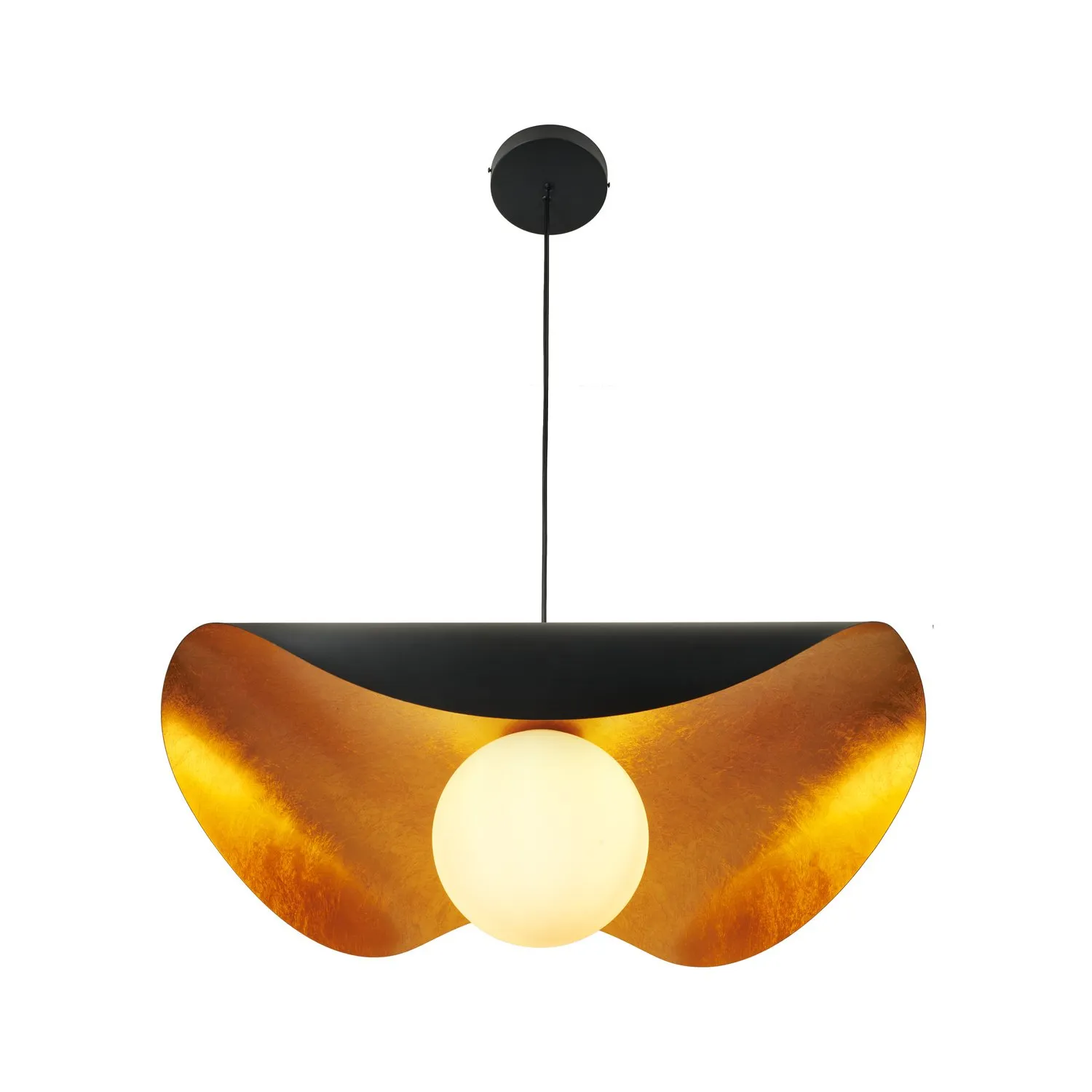 Lampa wisząca ENZO 80 cm - czarno złota - obrazek 21