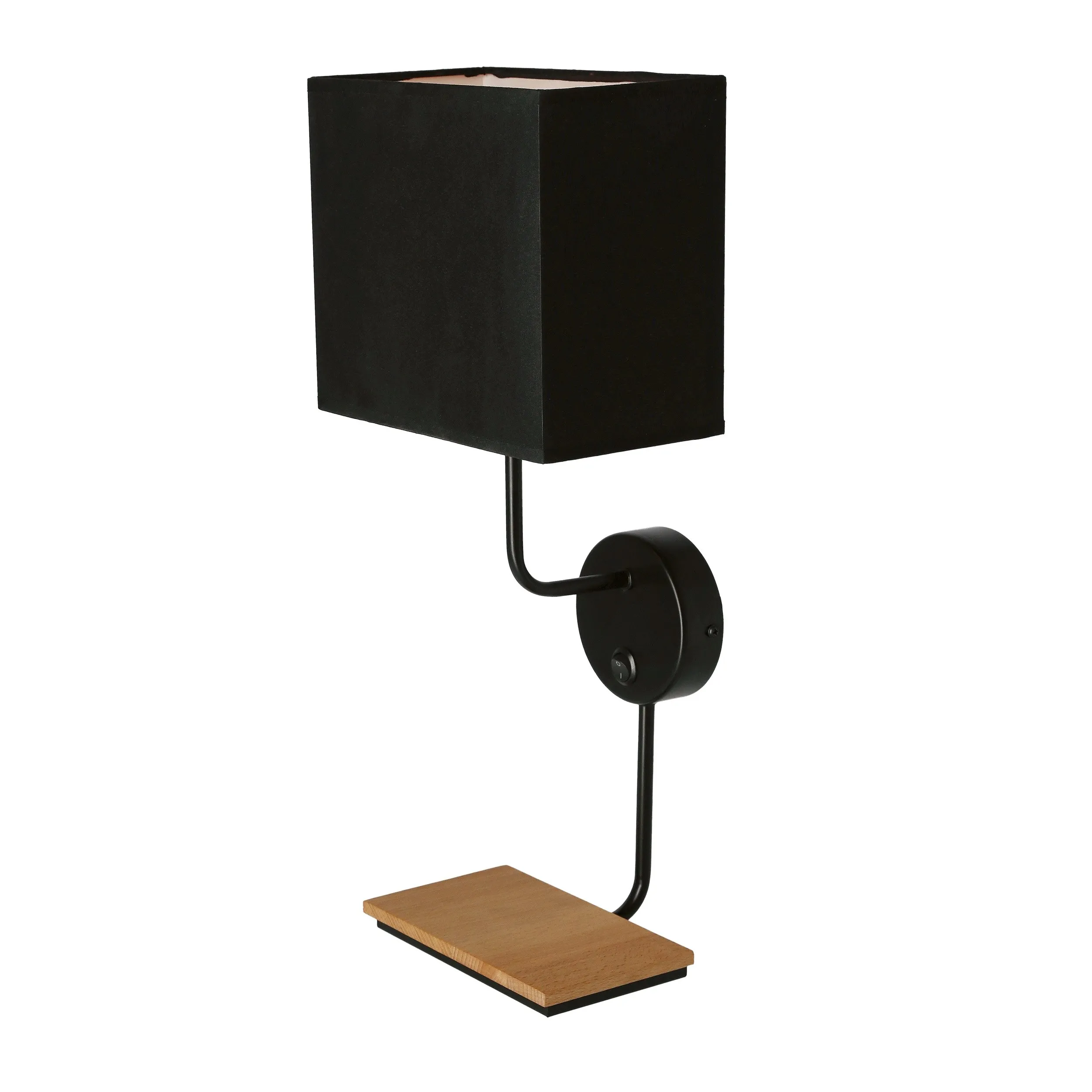 Keto lampa kinkiet czarny 1x40w e14 abażur czarny z włącznikiem - obrazek 14