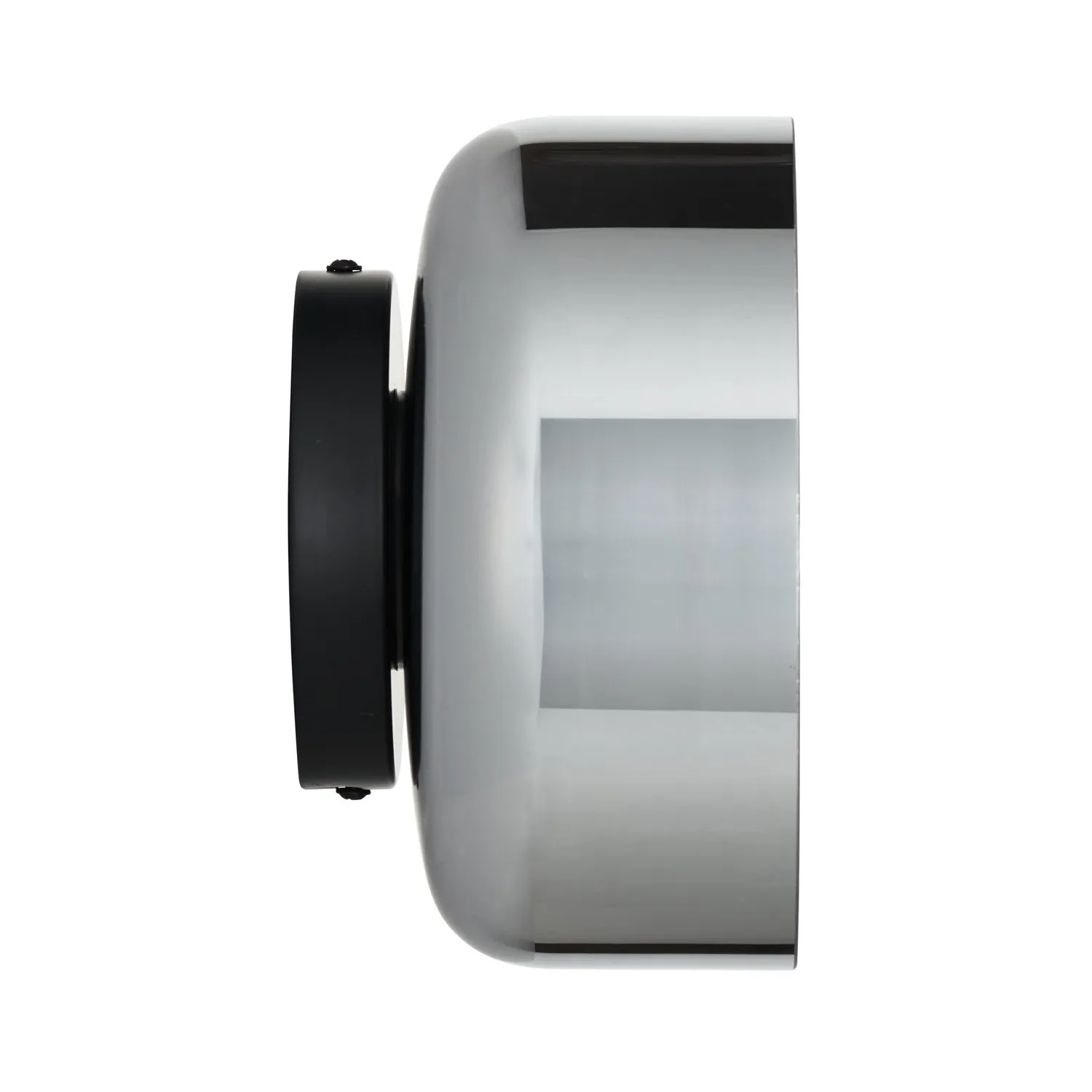 Lampa ścienna DONUT 18 cm - LED, szkło, szaro-czarna - obrazek 4