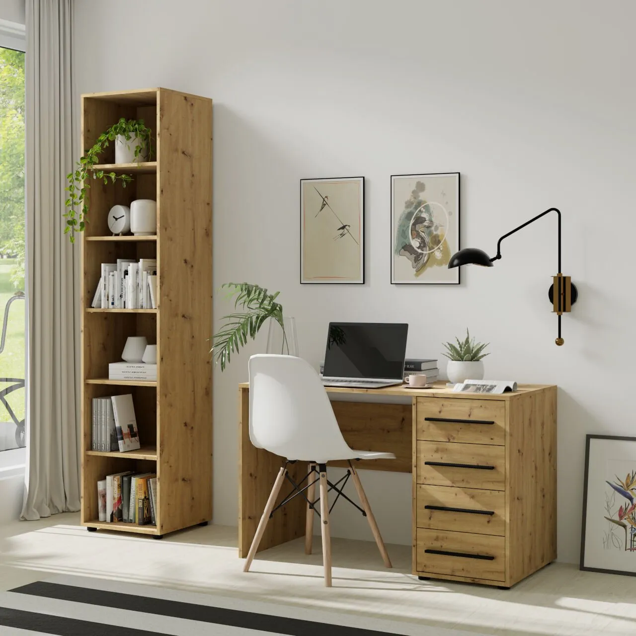 Biurko MAXIS 01 dąb artisan - obrazek 6
