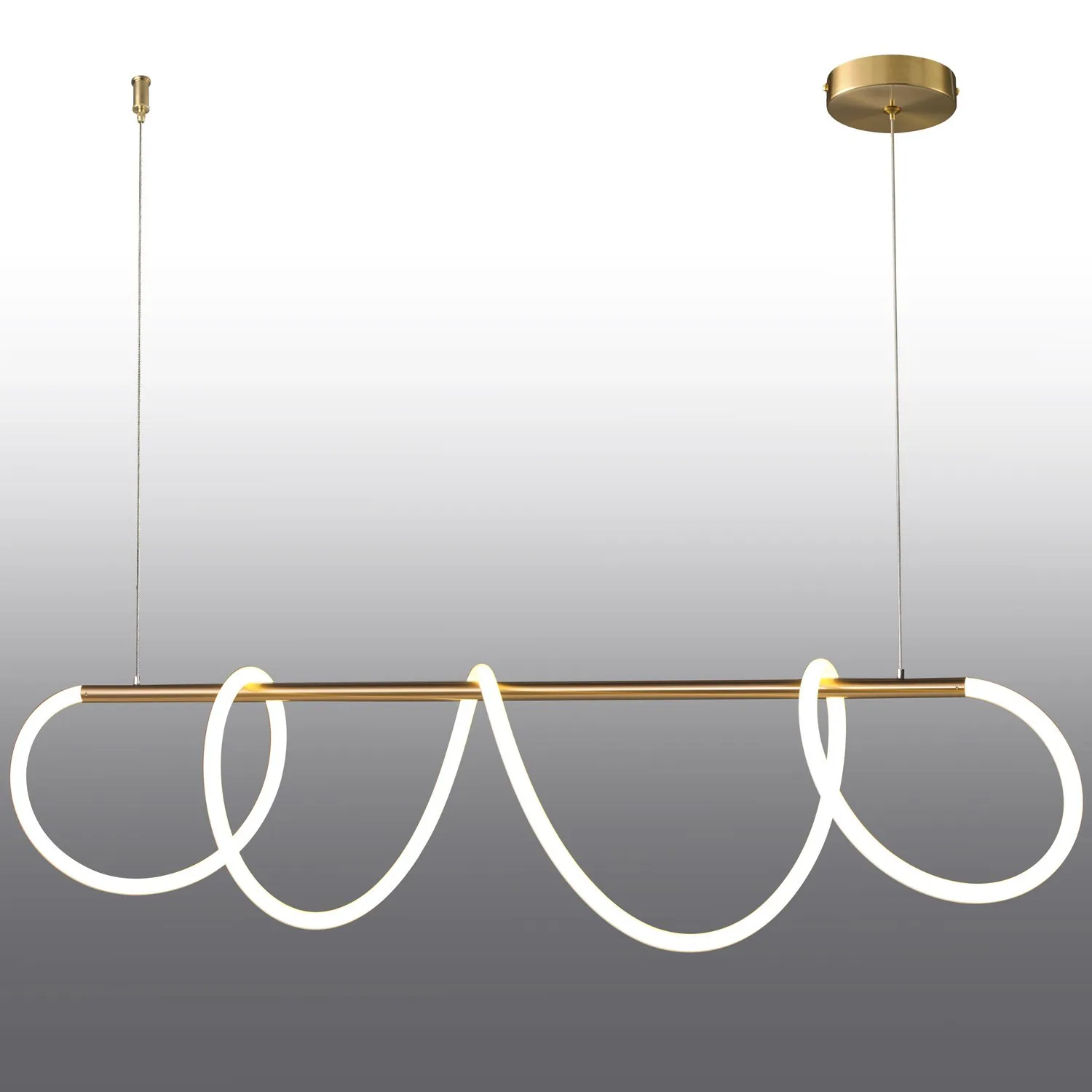 Lampa wisząca FANTASIA LED złota 120 cm - obrazek 2