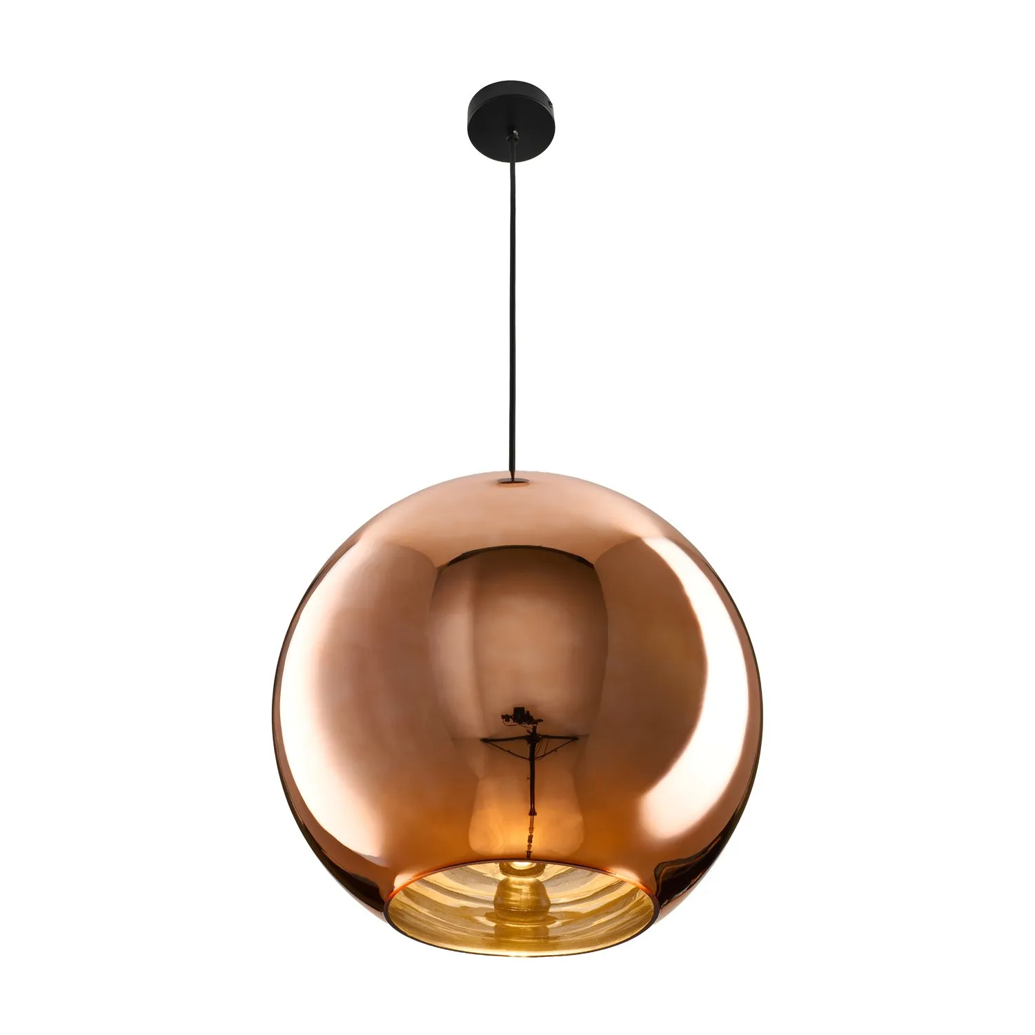 Lampa wisząca MIRROR GLOW - L miedziana 40 cm - obrazek 4