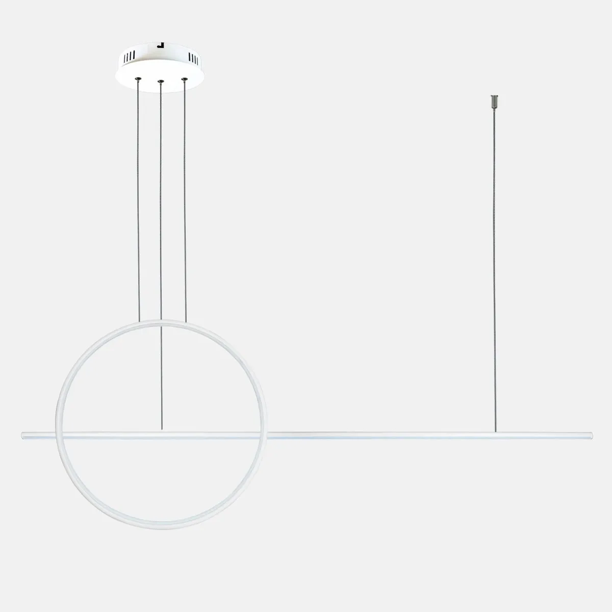 Lampa wisząca Linea No.2 120 40cm biała 3k