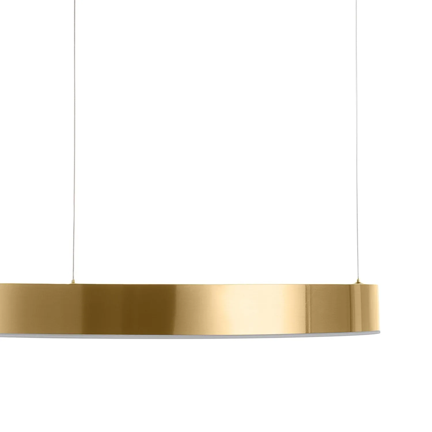 Lampa wisząca CIRCLE 60 cm - LED, ring mosiądz szczotkowany - obrazek 6