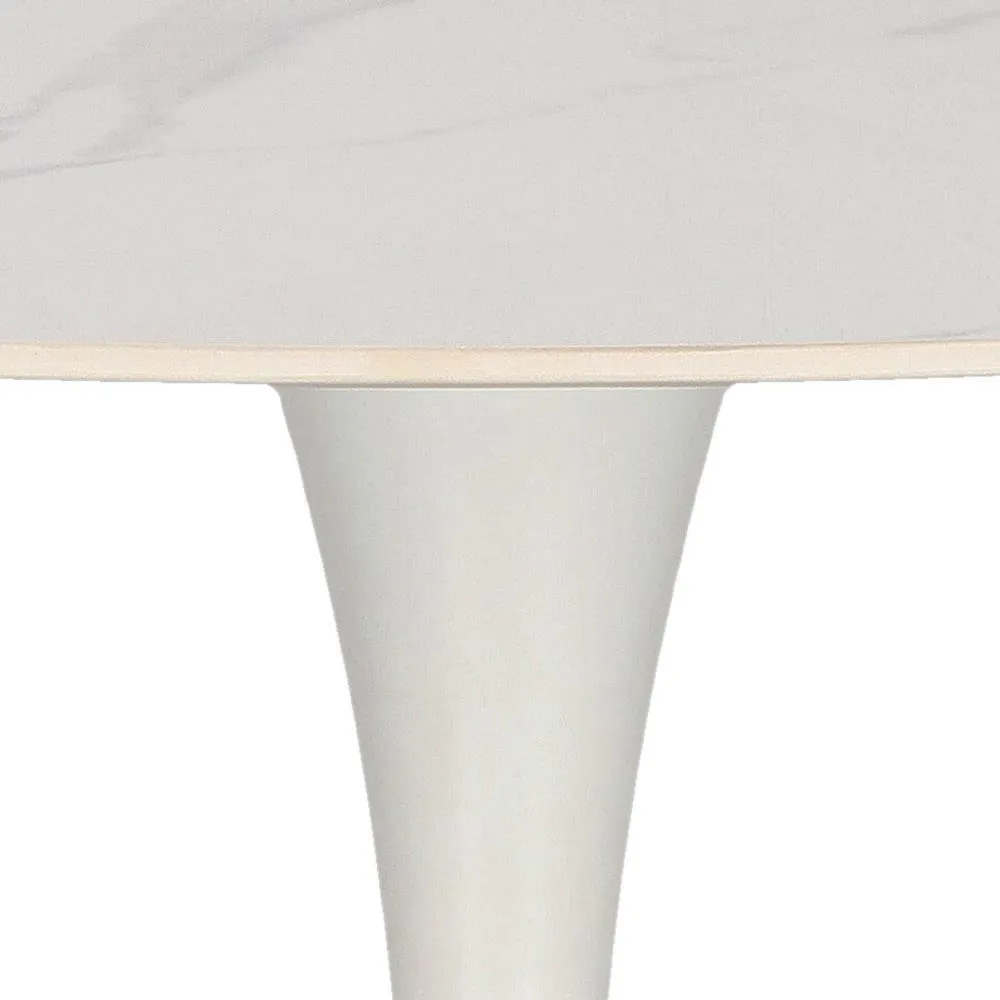 Stół Simplet Skinny Premium Stone White 90cm - obrazek 4