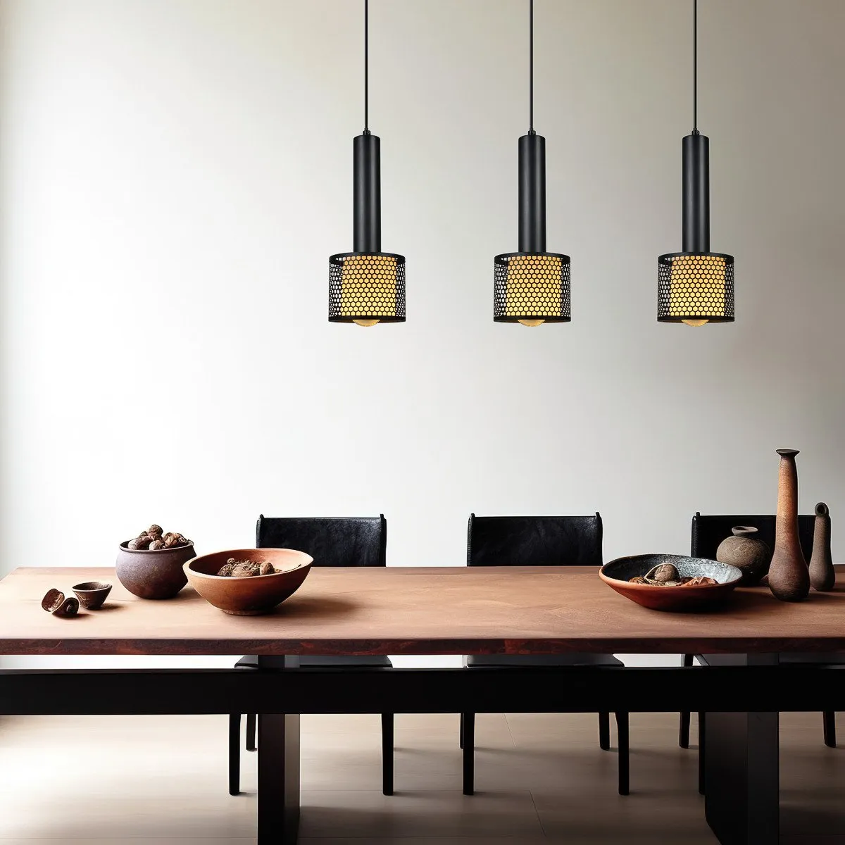 Lampa wisząca Amo czarna 3xE27 - obrazek 4