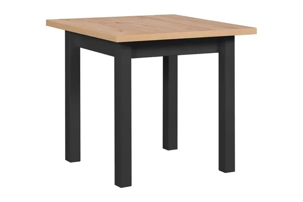 Stół DS8 80x80/160 artisan laminat / czarny