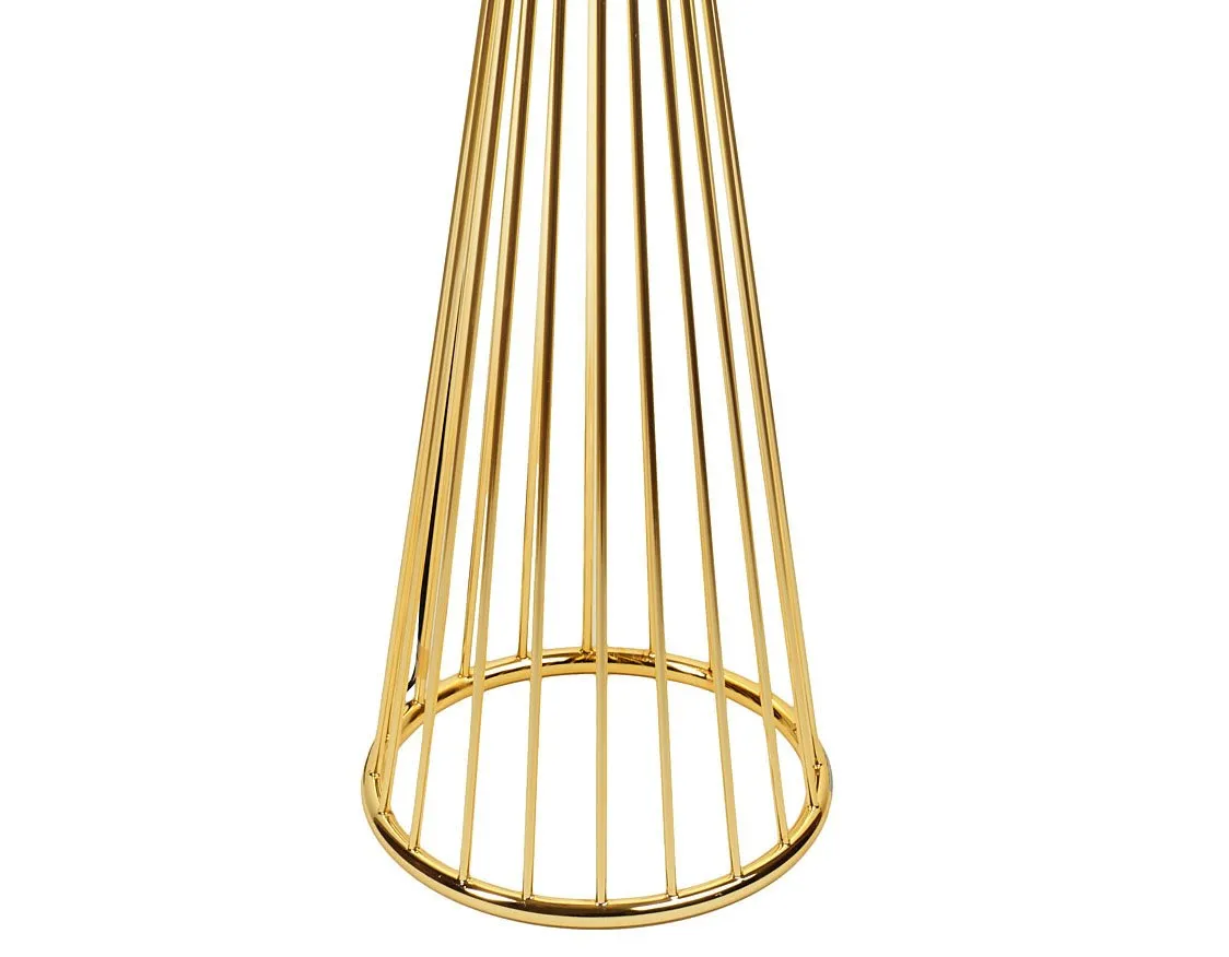 Lampa podłogowa FILO-1 czarno-złota, metalowa, E27, 145 cm - obrazek 6