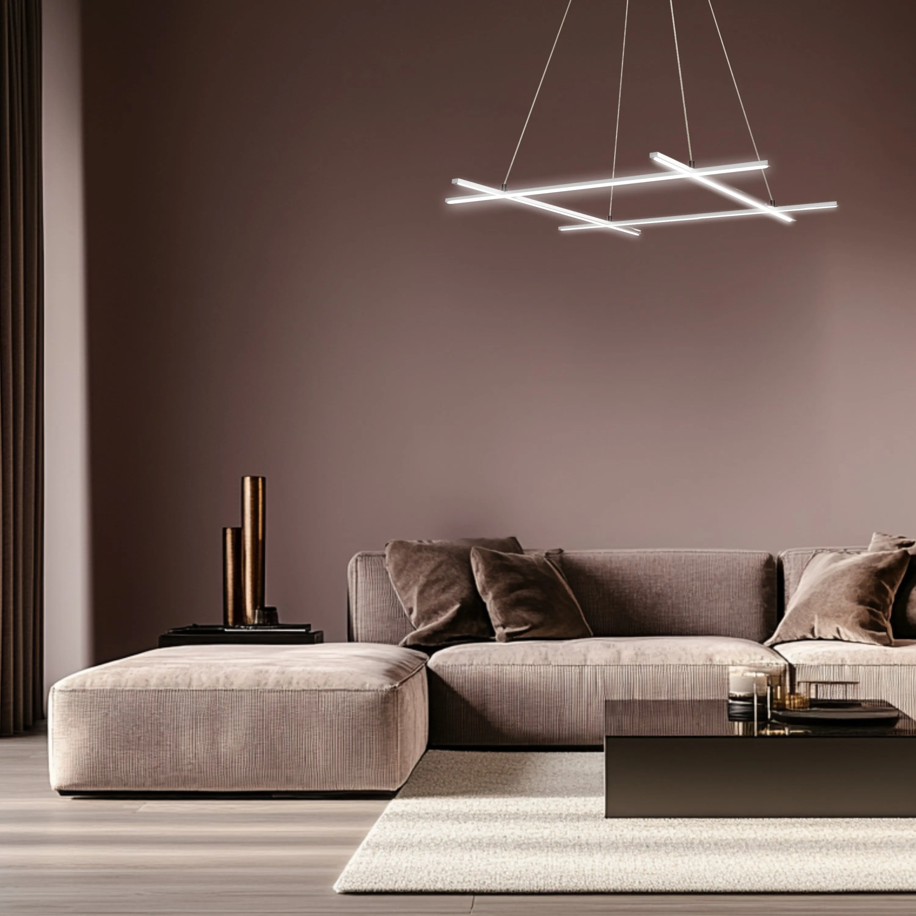 ANDROS LAMPA WISZĄCA 70X70 40W LED SREBRNY 4000K APETI - obrazek 5