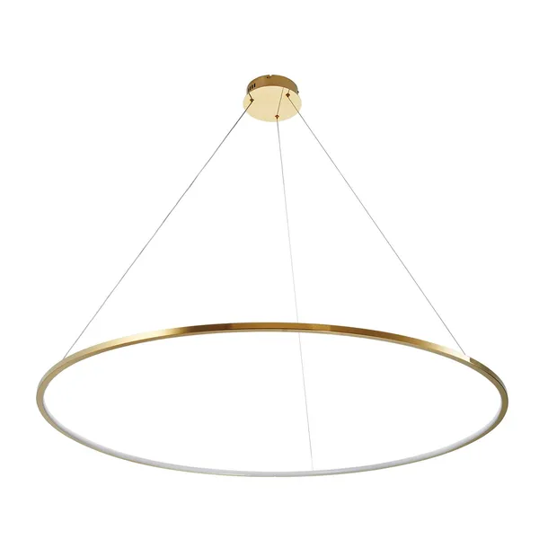 Lampa wisząca CIRCLE SLIM 120 cm- LED, ring złoty