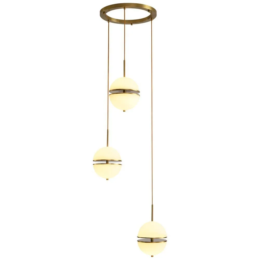 Lampa wisząca SFERA-3 LED złota 50 cm - obrazek 2