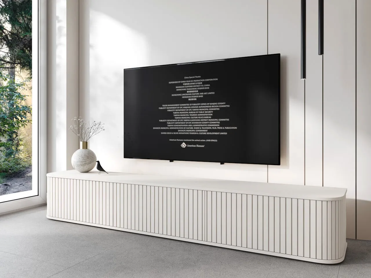 Komoda RTV ZYLIO 215 biały - obrazek 4