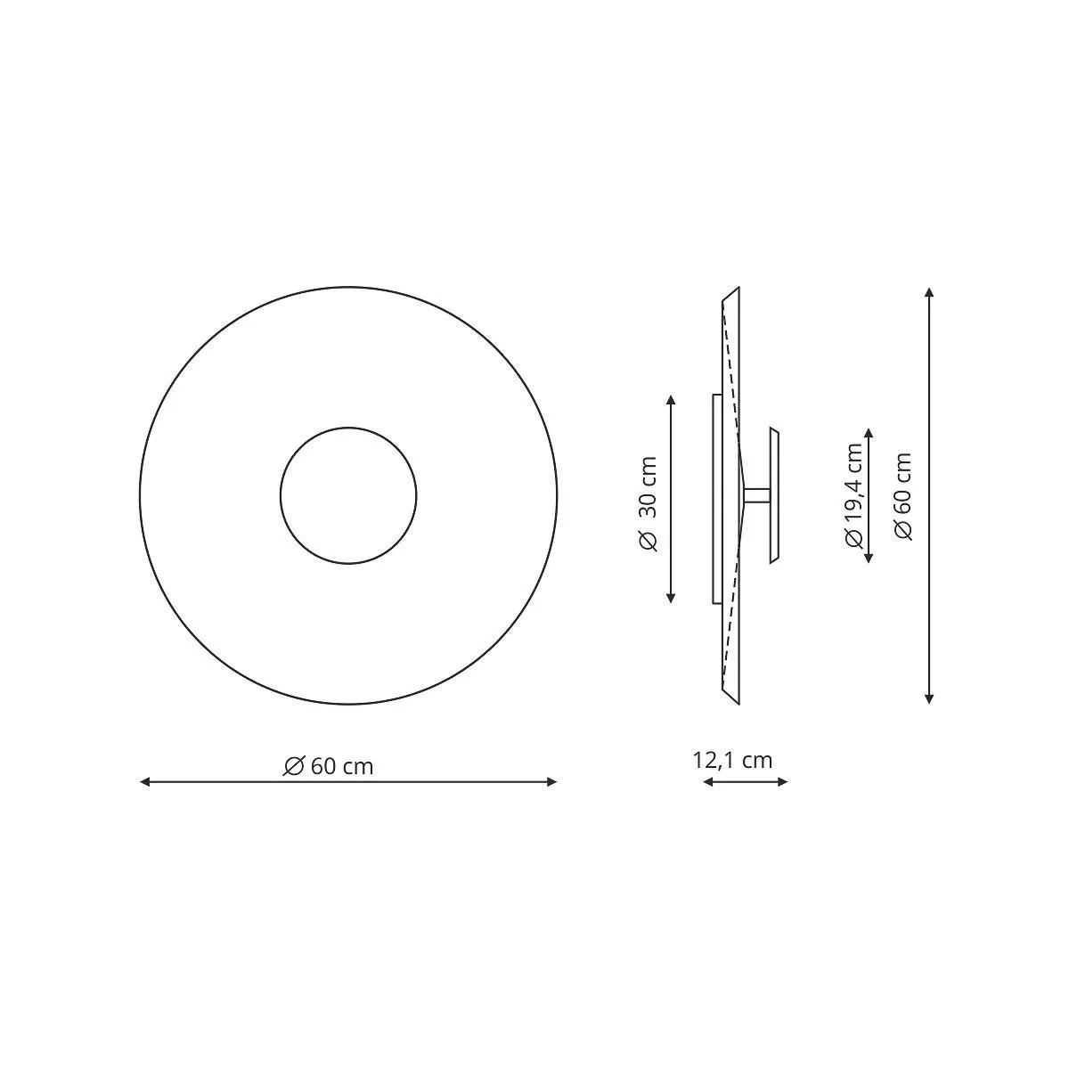 Plafon COCO 60 cm niebieski LED - obrazek 11