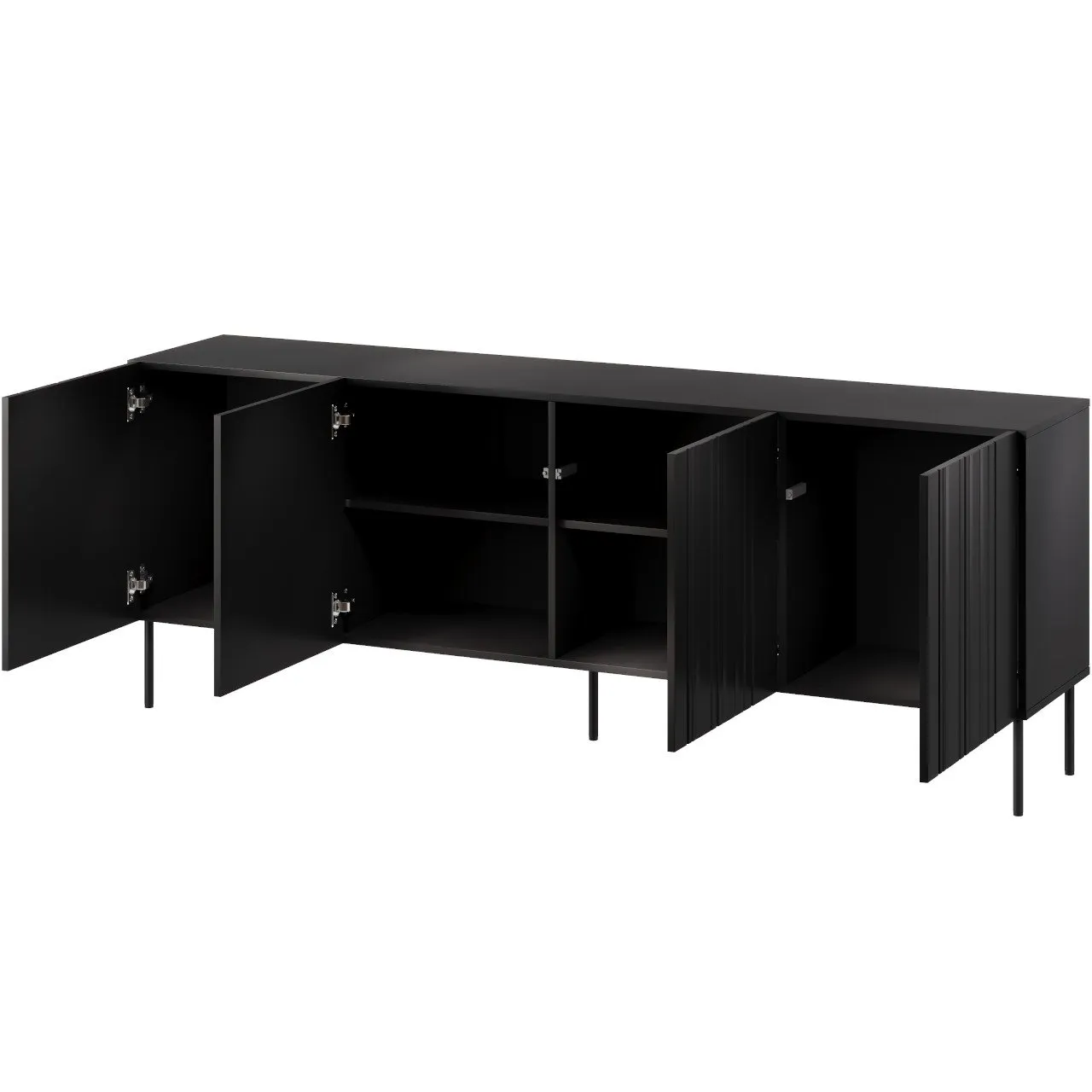 Komoda ISOLA 200 czarny mat - obrazek 2