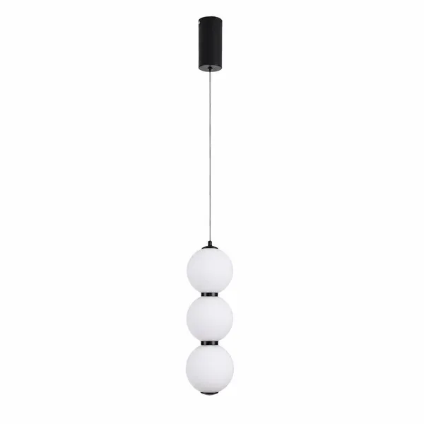 Lampa wisząca PERLA LED czarna 12 cm