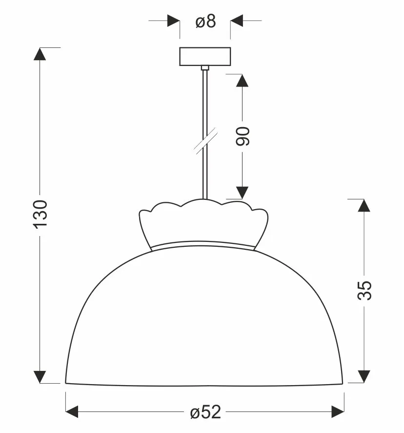 ROSSINI lampa wisząca biały 1x40W E27 abażur biały - obrazek 3
