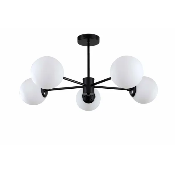Lampa wisząca Roma 5 czarna 5xE14