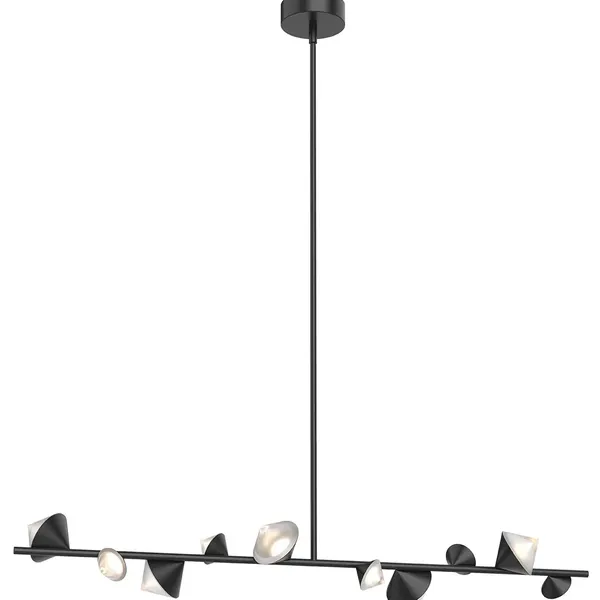 Lampa wisząca CONE LED 130 cm, czarna
