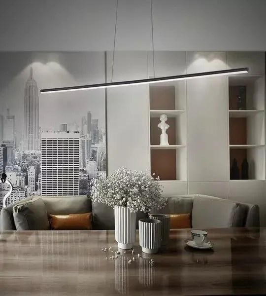 Lampa wisząca Linea No.1 180cm czarna 4k - obrazek 2