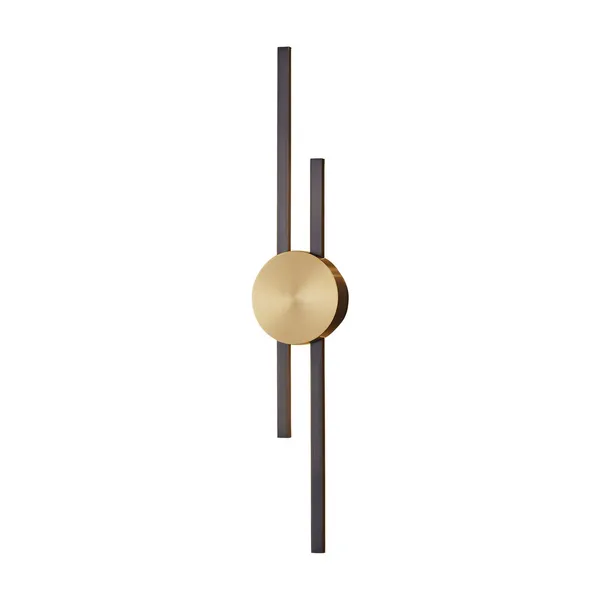 Lampa ścienna CENTRO 64 cm - LED, czarno mosiężny