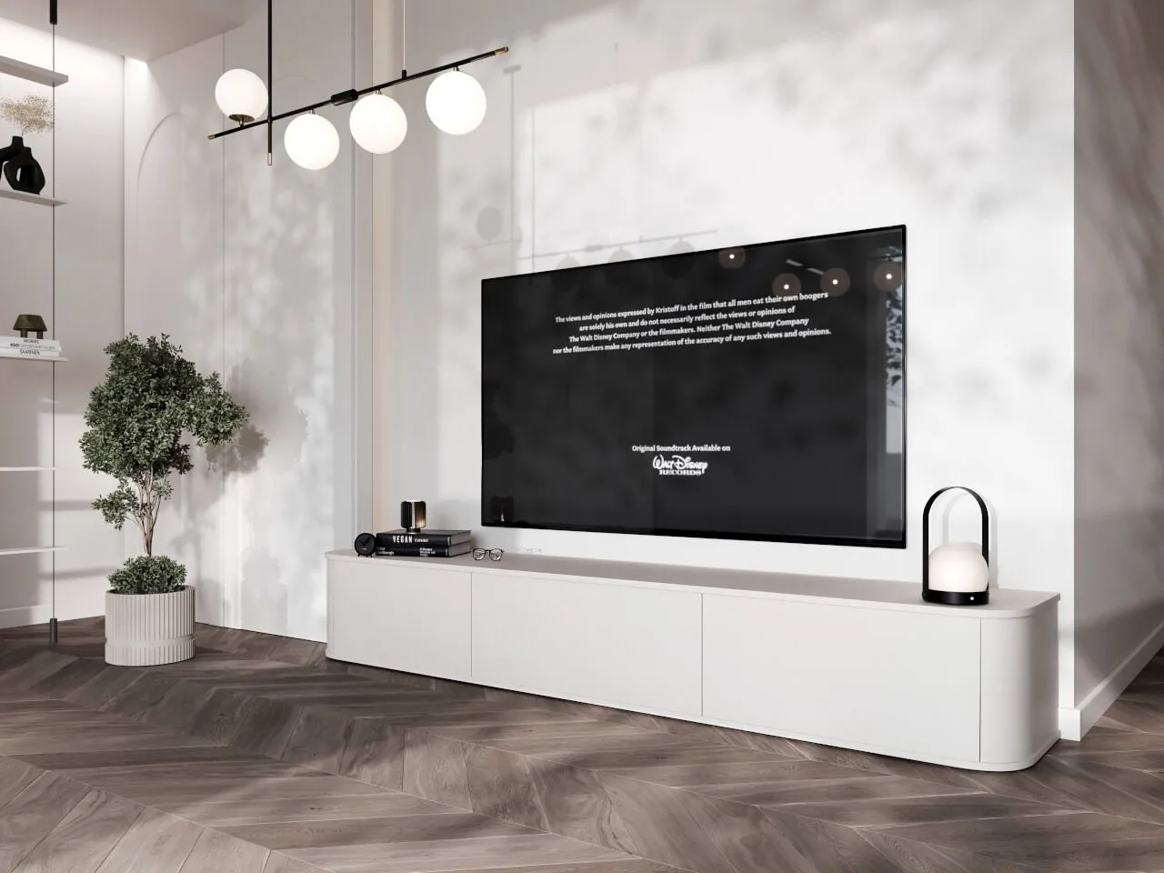 Komoda RTV AZELIO 215 biały - obrazek 4