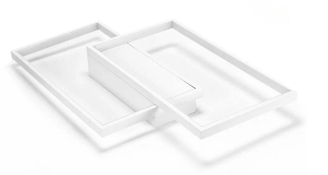 Lampa Sufitowa Dekoracyjna LED kolor biały Modern 48W + Pilot - obrazek 4