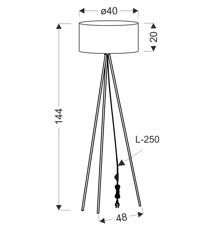 VANTI  lampa podłogowa złoty 1x40W E27 abażur limonkowy - obrazek 2