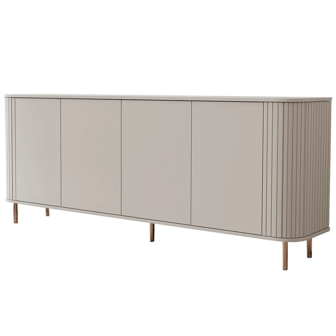 Komoda 4D 200 ZENO kaszmir / złoty